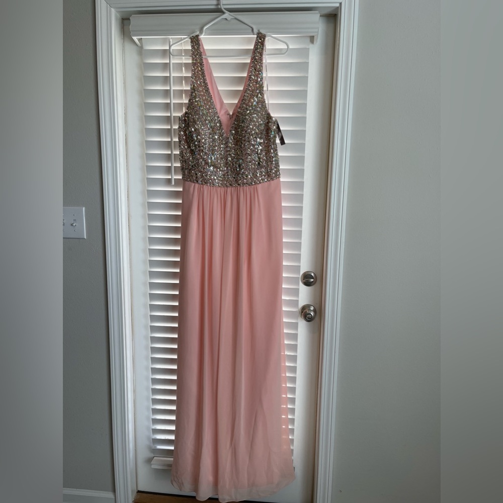 Pink Floor Length Dress